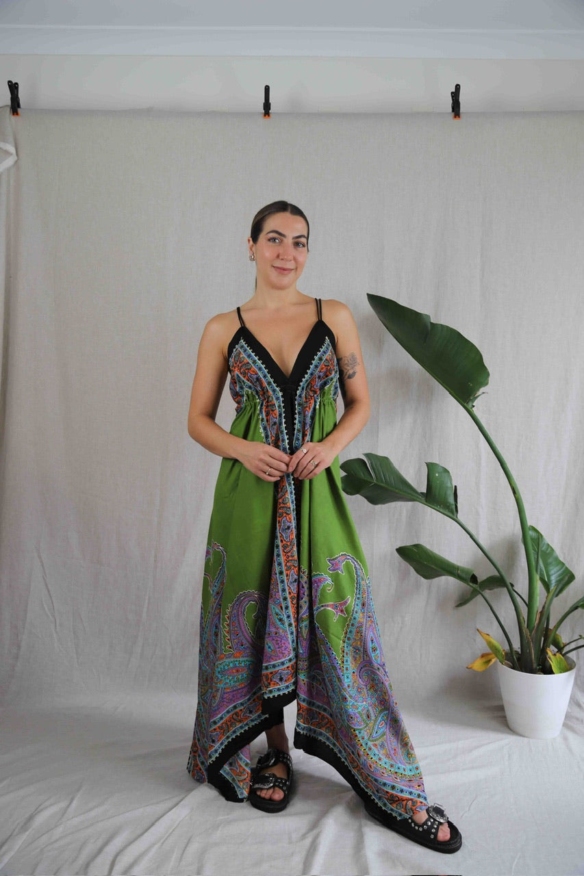 Zinnia Maxi Dress in green