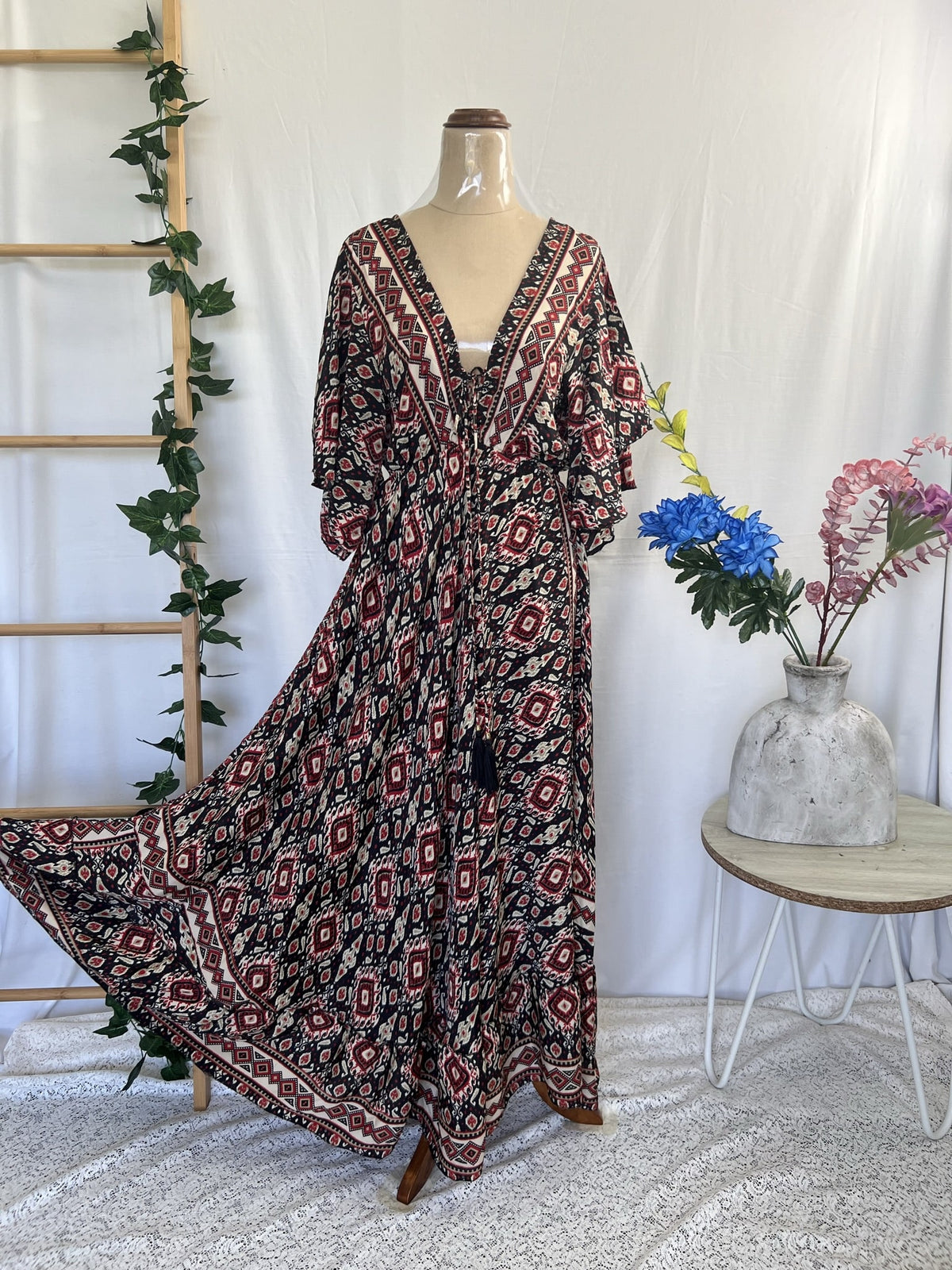 Paloma Maxi Dress in Guro Red